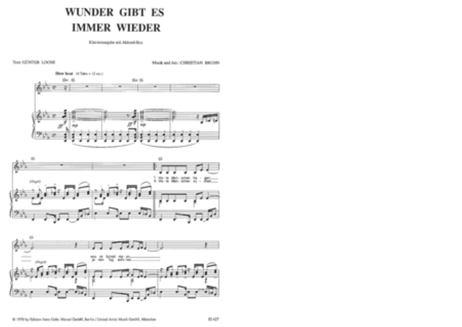 Wunder gibt es immer wieder Voice scores gallery preview page 3