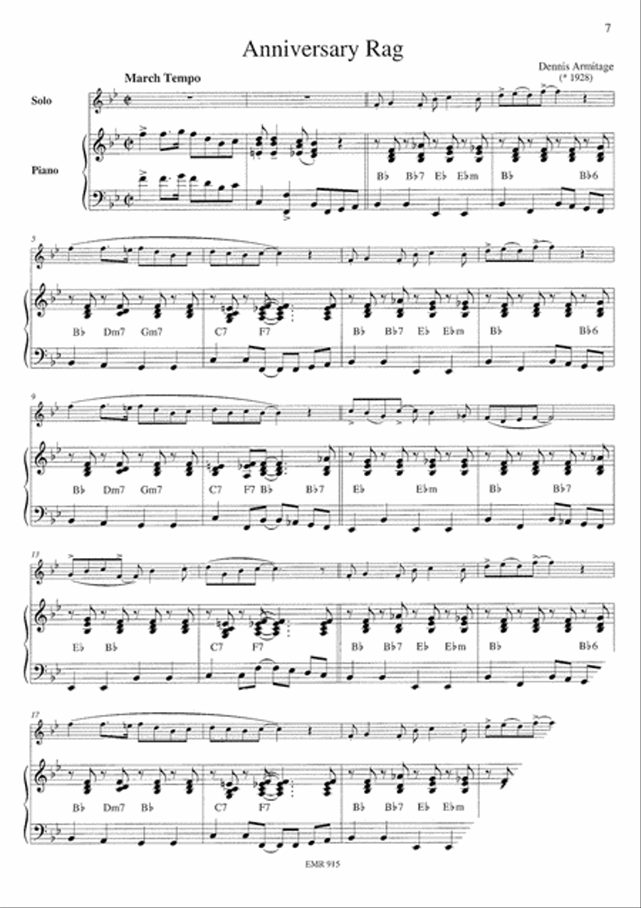 Ragtime Trombone Duet scores gallery preview page 4