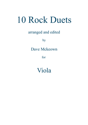 10 Rock Duets for Viola
