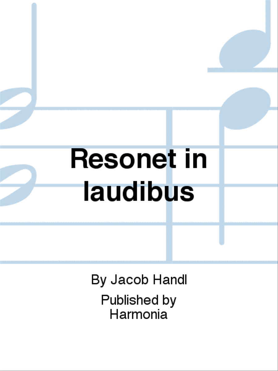 Resonet in laudibus Resonet in laudibus TTBB scores gallery preview page 1