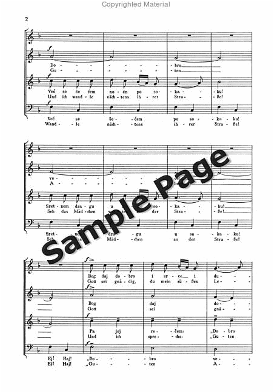 Hochzeitslied 4-Part scores gallery preview page 3
