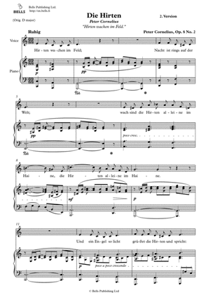 Die Hirten, Op. 8 No. 2b (C Major)