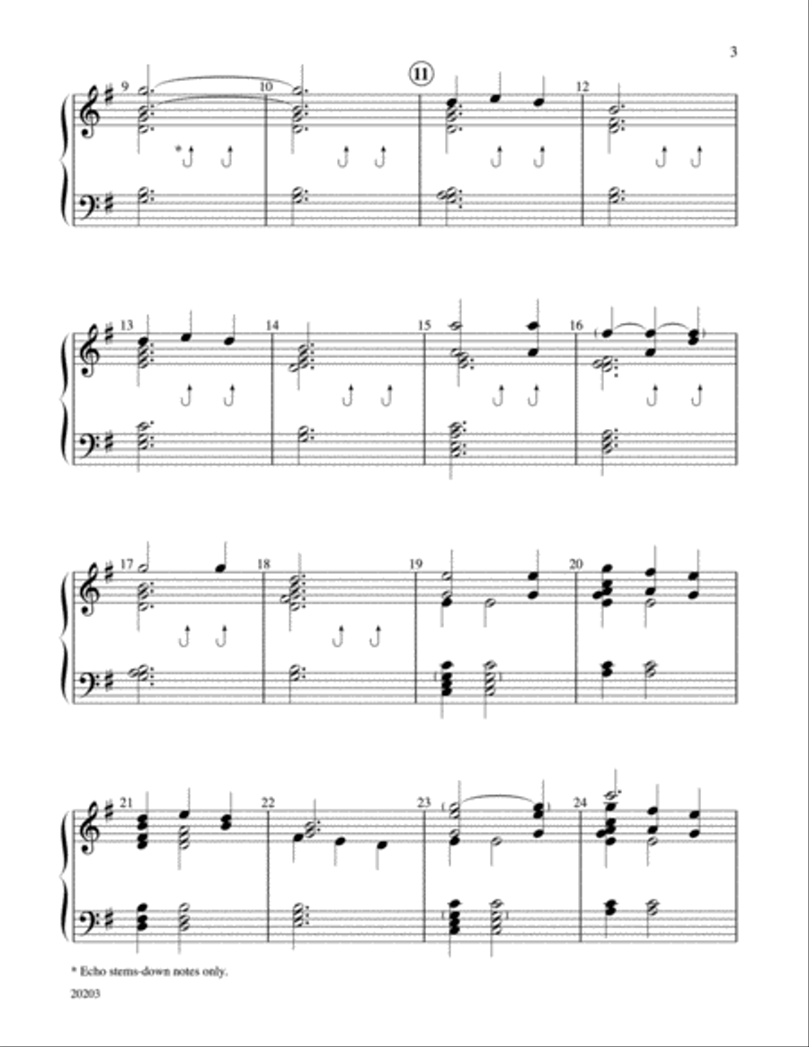 Silent Night Silent Night Handbell Choir scores gallery preview page 3