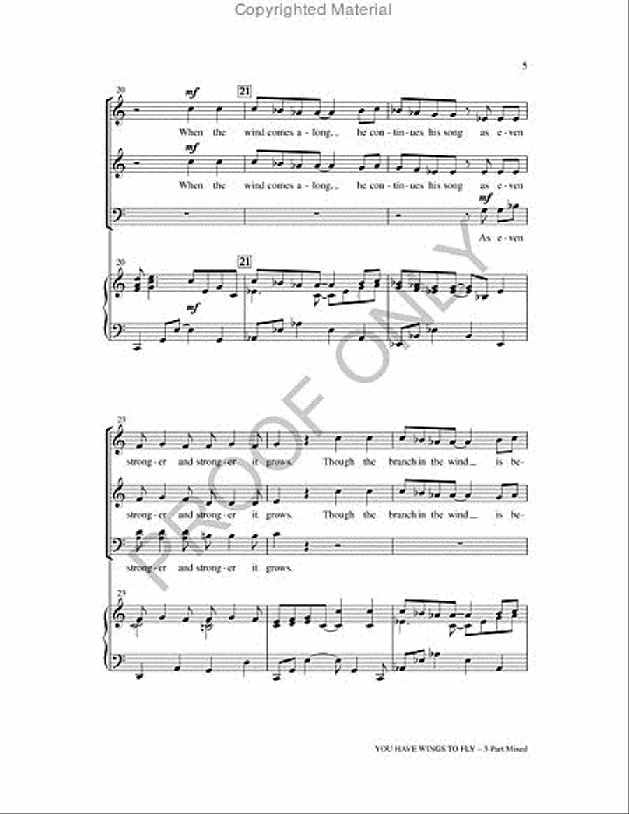 You Have Wings To Fly 2-Part scores gallery preview page 5