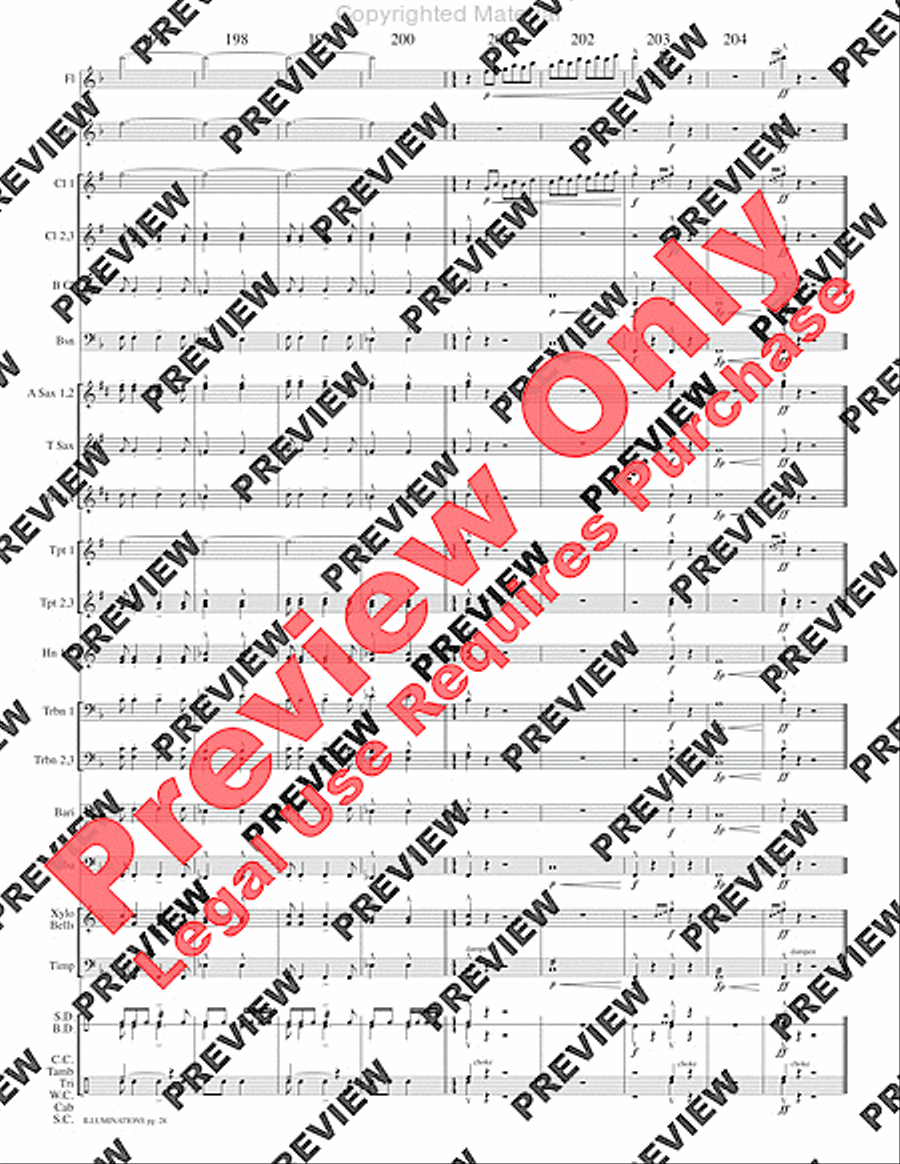 Illuminations Concert Band scores gallery preview page 31