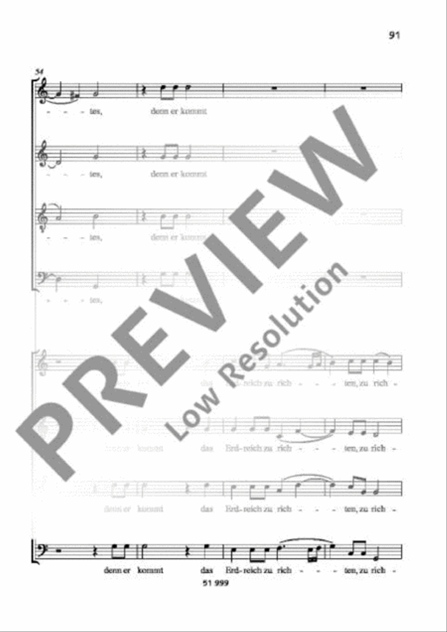Singet dem Herrn ein neues Lied 4-Part scores gallery preview page 13