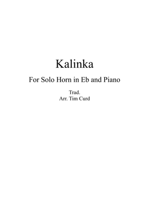 Kalinka for Solo Horn in Eb and Piano