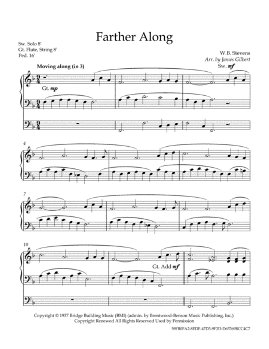 Farther Along Farther Along Organ Solo scores gallery preview page 2
