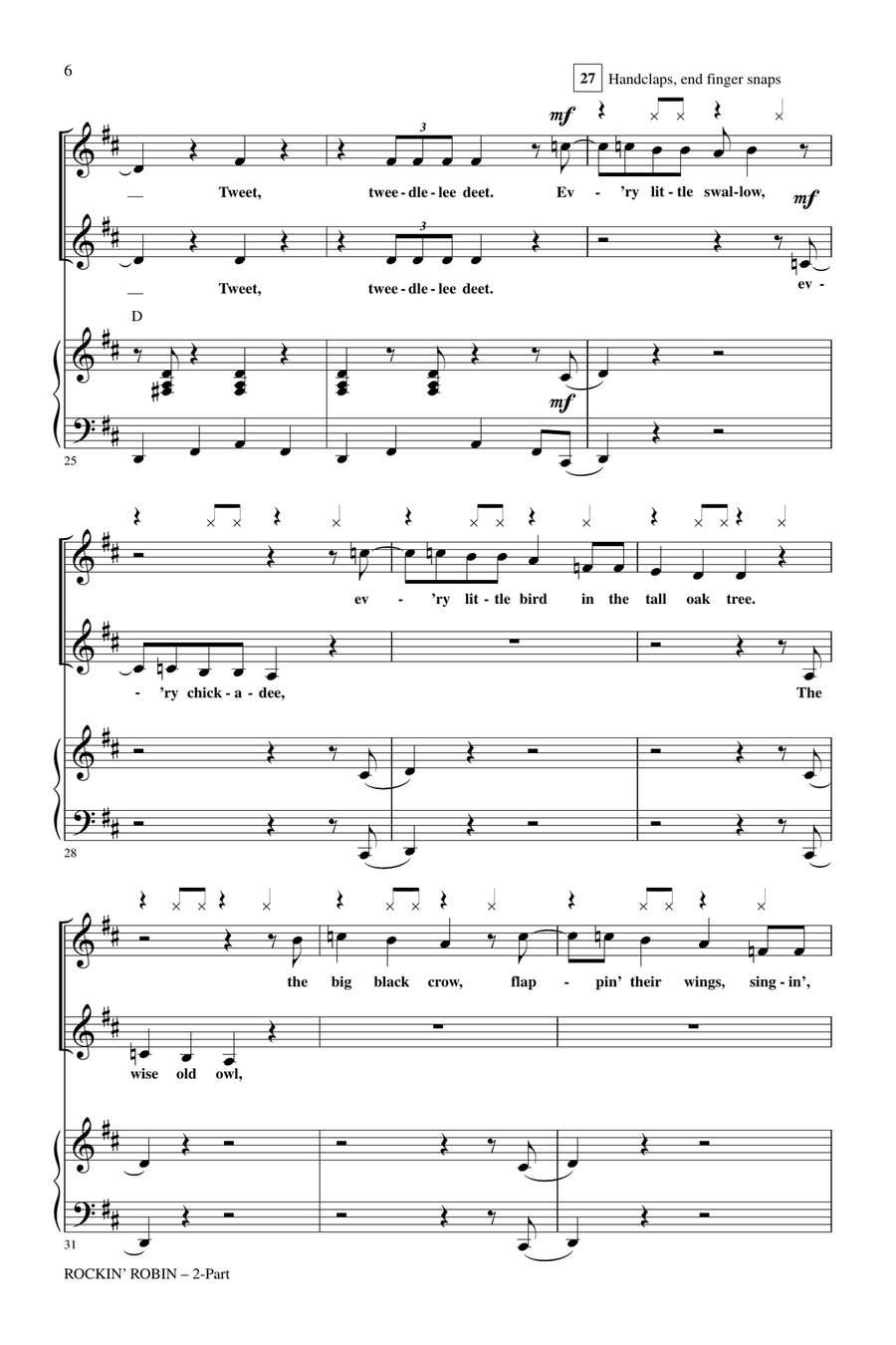 Rockin' Robin 2-Part scores gallery preview page 4