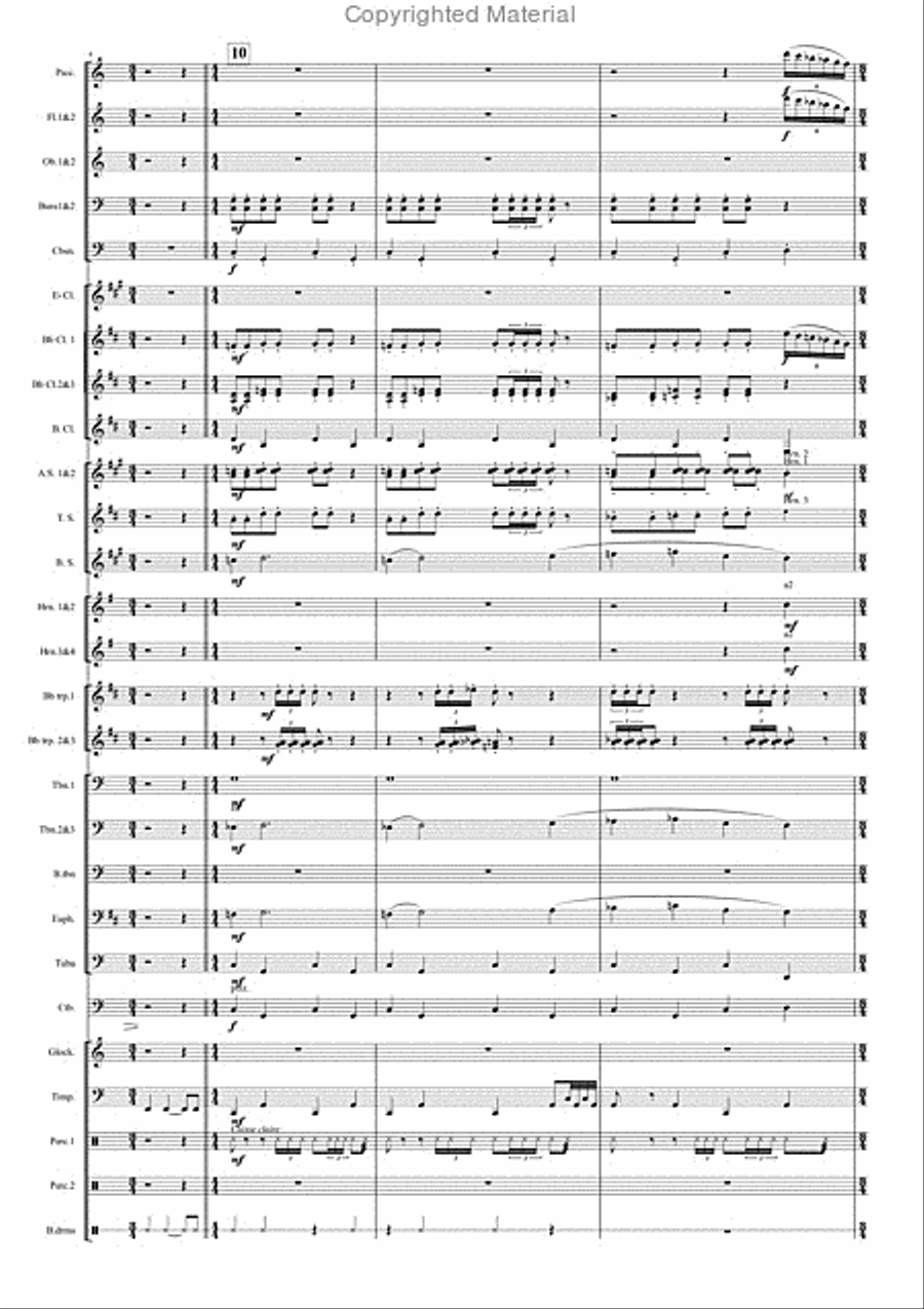 Quehnelo La passeuse d'ames Concert Band scores gallery preview page 3