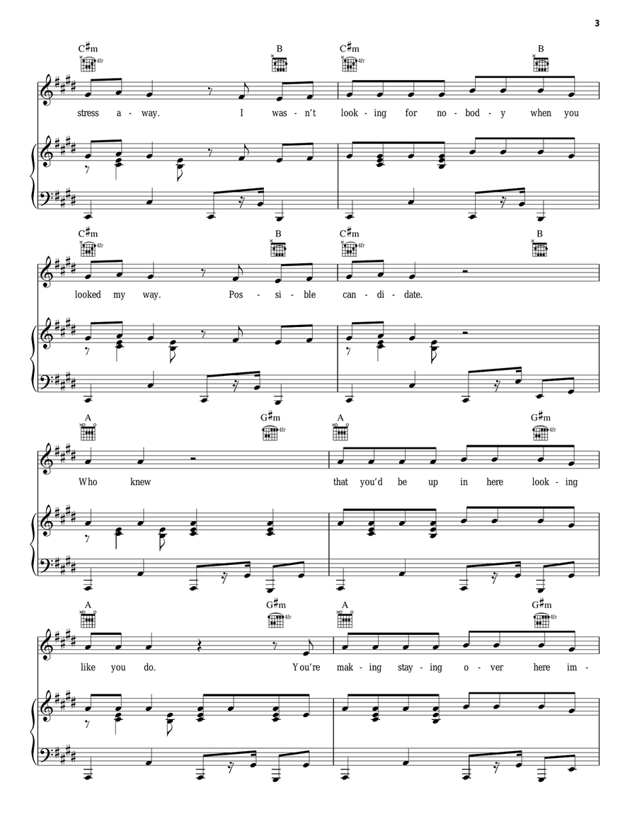 Don't Stop The Music Guitar scores gallery preview page 3