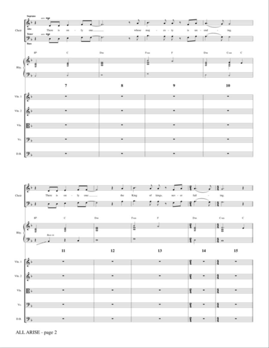 All Arise - Full Score Choir scores gallery preview page 2