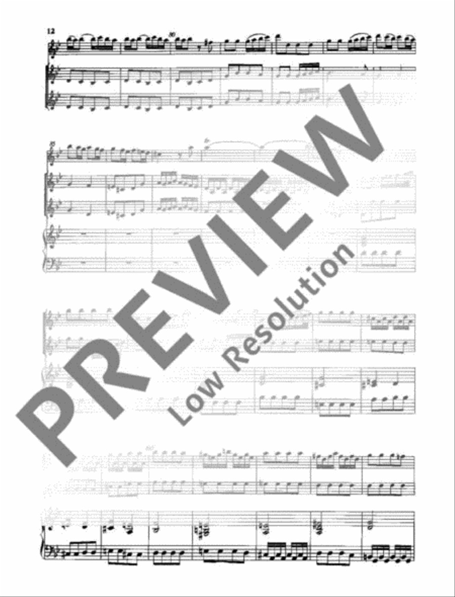 Concerto Bb major Alto Recorder scores gallery preview page 13