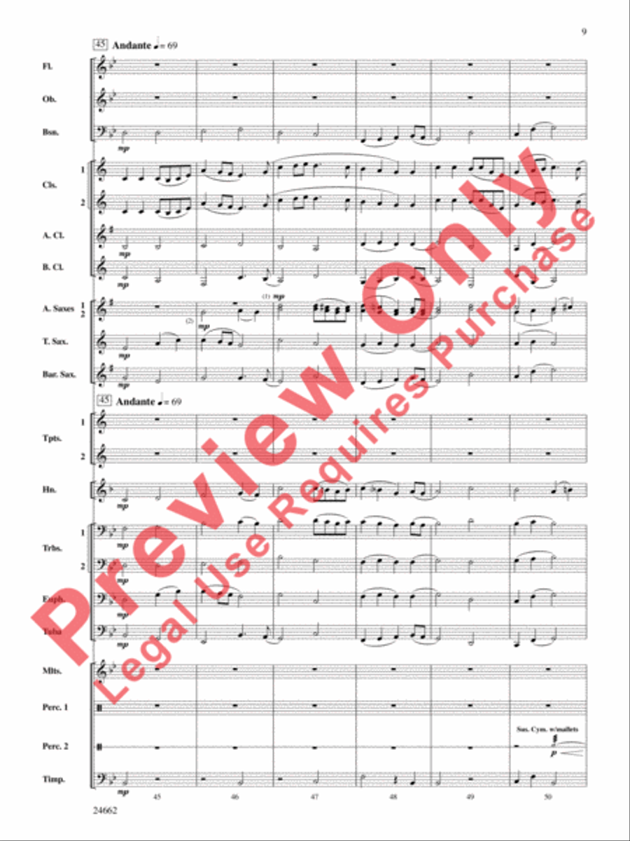 Timber City Trilogy Timber City Trilogy Concert Band scores gallery preview page 10