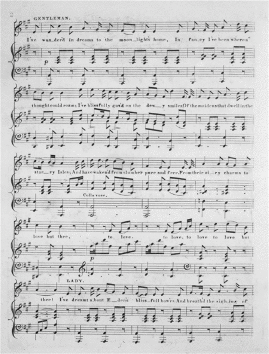 I've Wandered in Dreams. A Celebrated Duet Voice scores gallery preview page 2