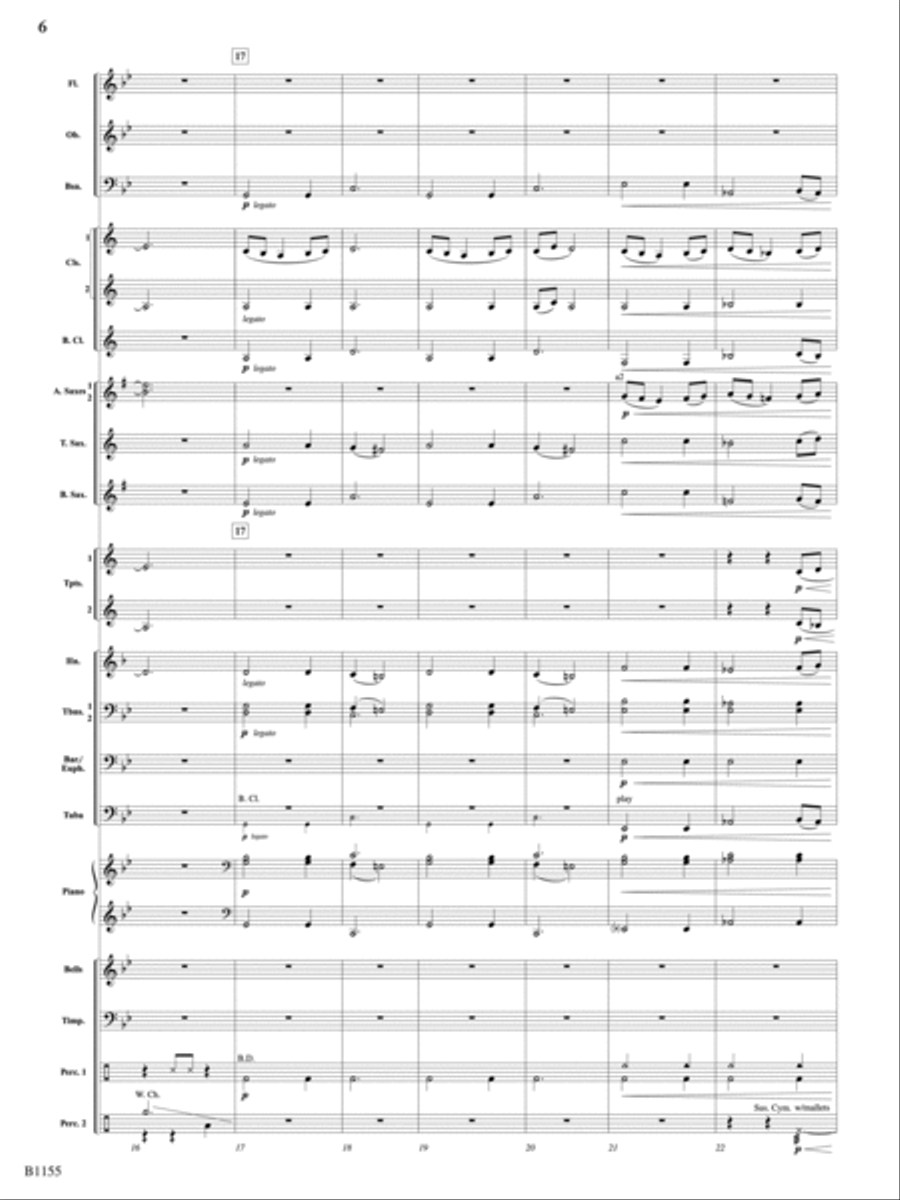 Through Courageous Eyes: Score Concert Band scores gallery preview page 6