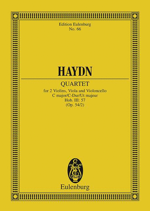 String Quartet in C Major Op.54/2 Hob.III:58
