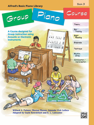 Book cover for Alfred's Basic Group Piano Course, Book 3