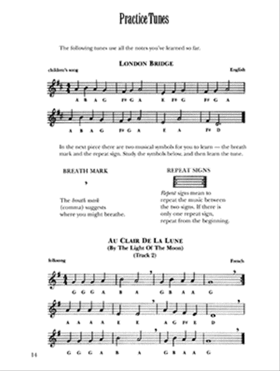 The Bill Ochs Tin Whistle Handbook Tin Whistle scores gallery preview page 2