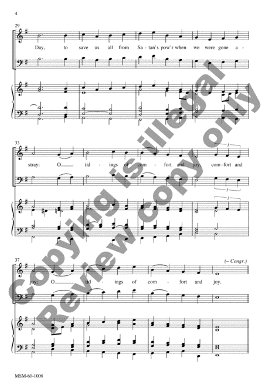 God Rest You Merry, Gentlemen 4-Part scores gallery preview page 4