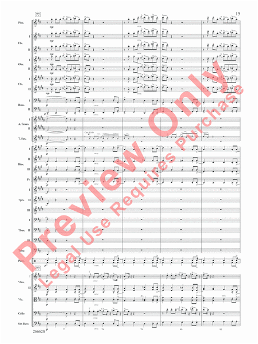 Blue Tango Blue Tango Full Orchestra scores gallery preview page 16