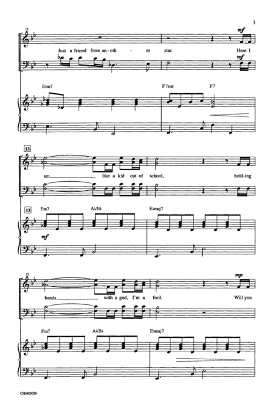 Can You Read My Mind? 4-Part scores gallery preview page 3