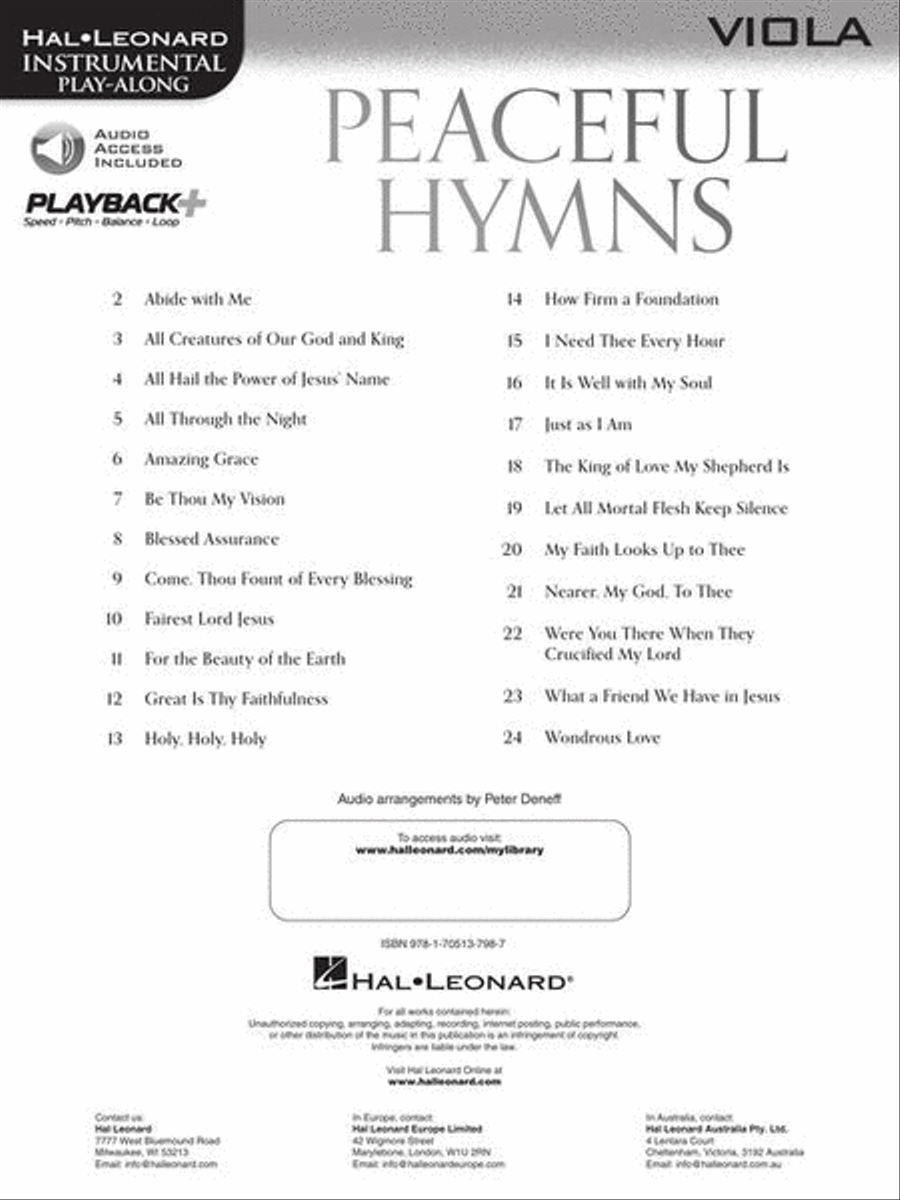 Peaceful Hymns for Viola Viola scores gallery preview page 3