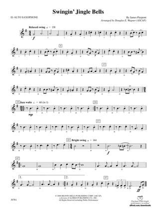 Swingin' Jingle Bells: E-flat Alto Saxophone