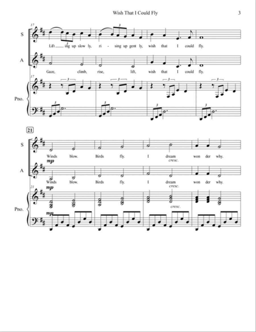Wish That I Could Fly SA scores gallery preview page 6