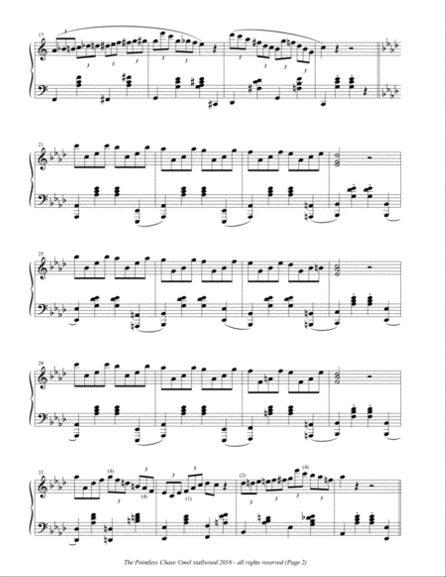 The Pointless Chase Piano Solo scores gallery preview page 3