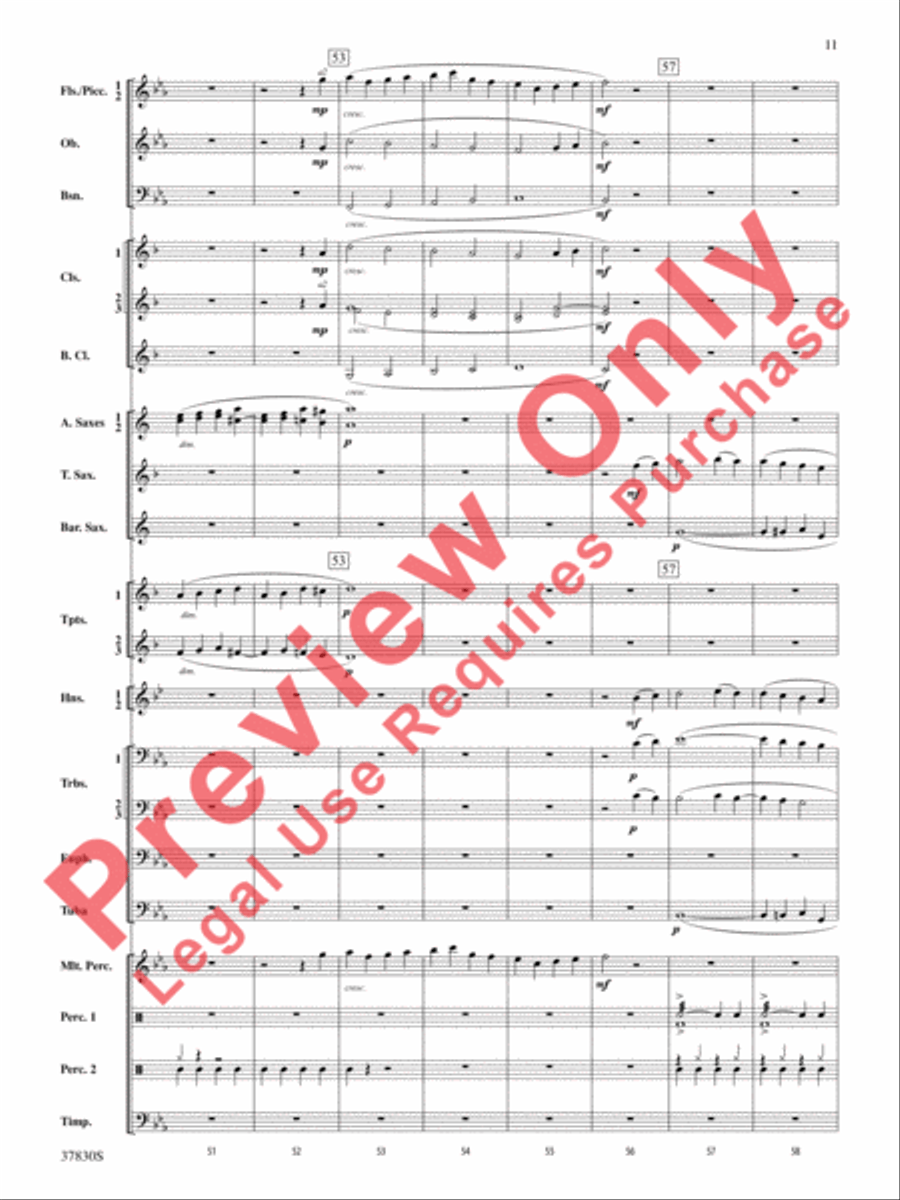 Yuletide Tapestry Concert Band scores gallery preview page 12