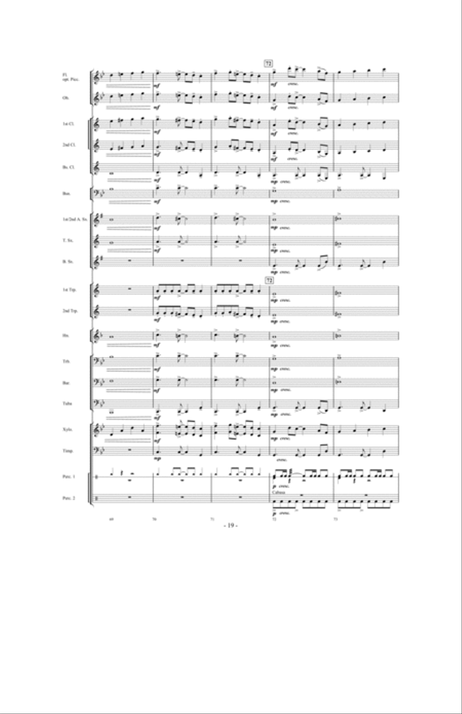 Tailspin! Tailspin! Concert Band scores gallery preview page 18