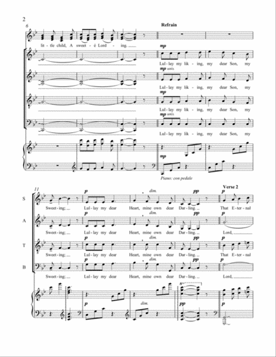 Lullay My Liking (Choral Score) 4-Part scores gallery preview page 3