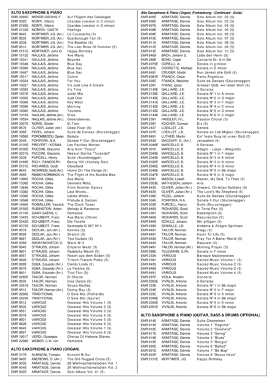 Silberfaden Alto Saxophone scores gallery preview page 5