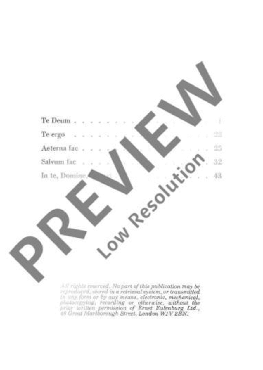 Te Deum Te Deum Choir scores gallery preview page 3
