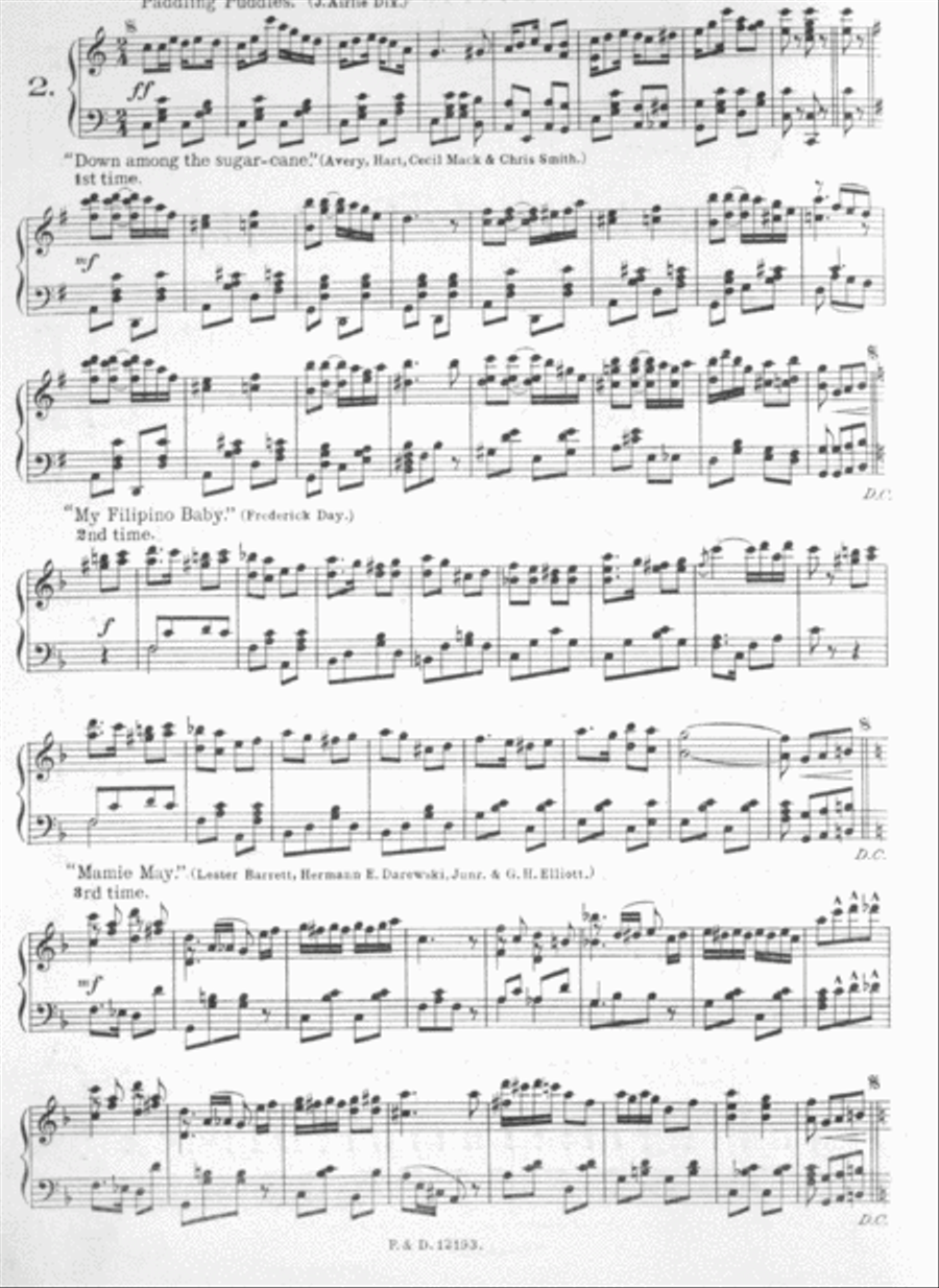 Bohemian Boys. Lancers Piano Solo scores gallery preview page 3