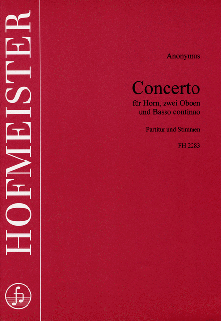 Concerto fur Horn, 2 Oboen, B. c.