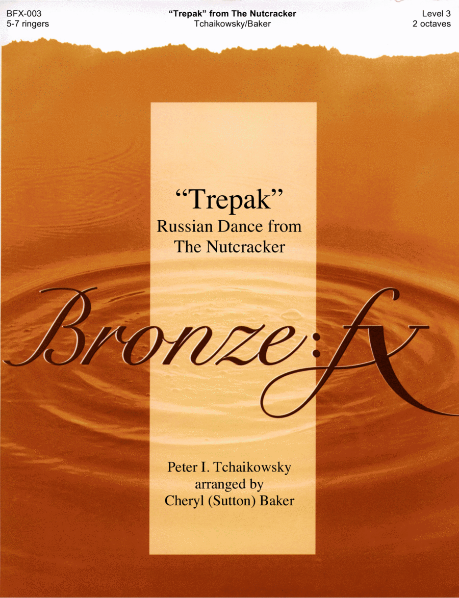 Trepak Russian Dance from The Nutcracker Handbell Choir scores gallery preview page 1