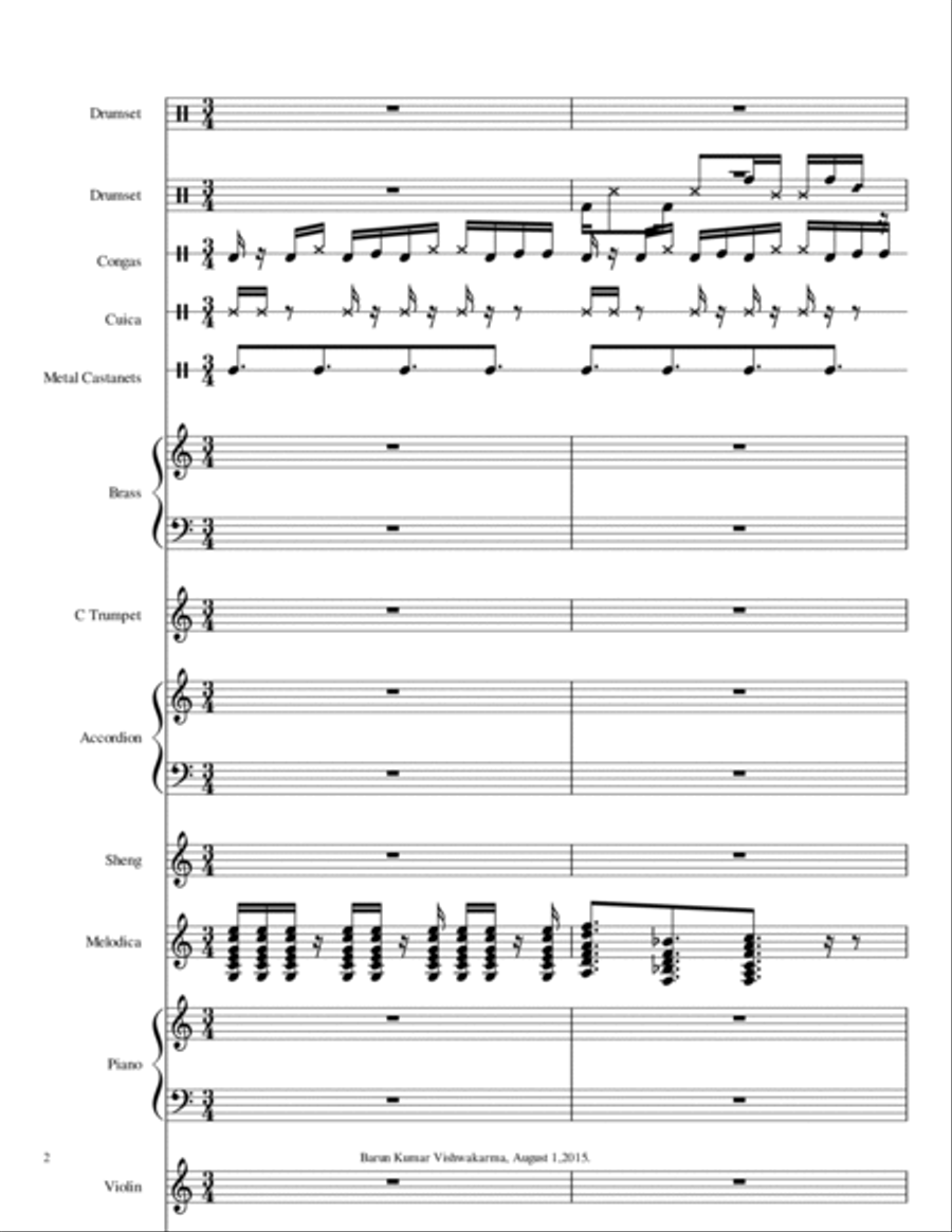 Barun4WaltzFilmDanceMusic Small Ensemble scores gallery preview page 2