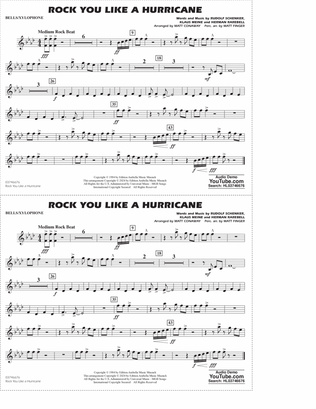 Rock You Like A Hurricane (arr. Conaway/Finger) - Bells/Xylophone