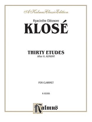 Book cover for Thirty Etudes after H. Aumont