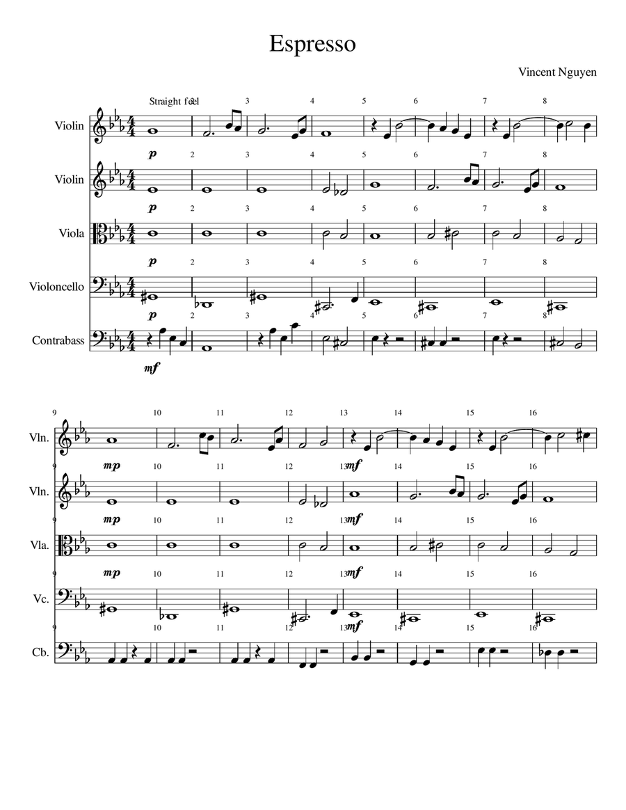 Espresso String Orchestra scores gallery preview page 1