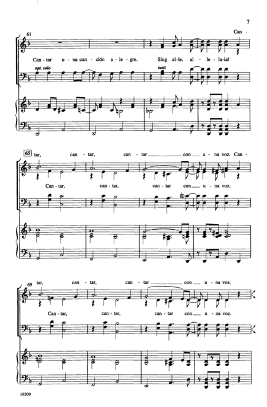 ¡Cantar! (Sing!) ¡Cantar! (Sing!) Choir scores gallery preview page 6