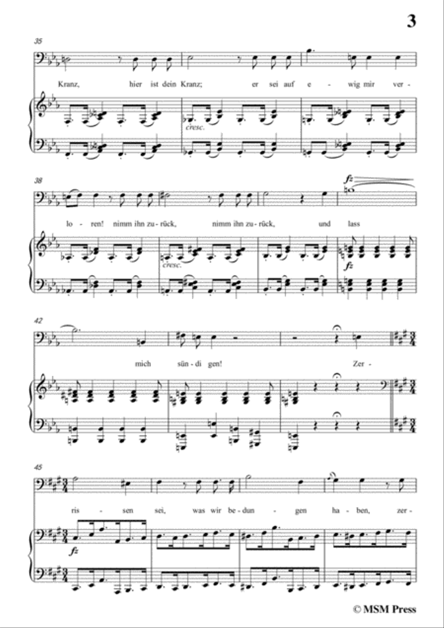 Schubert-Der Kampf,Op.110,in c minor,for Voice&Piano Voice scores gallery preview page 5