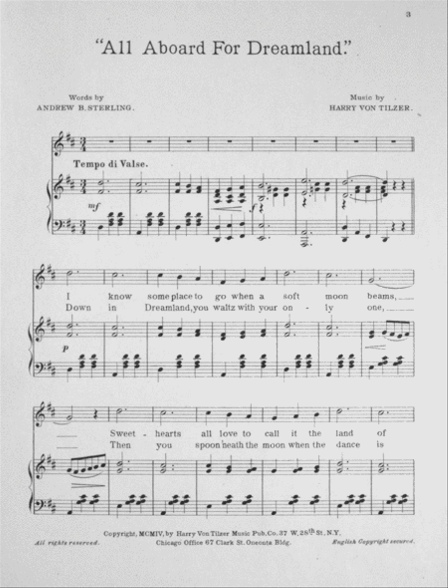 All Aboard for Dreamland Voice scores gallery preview page 2