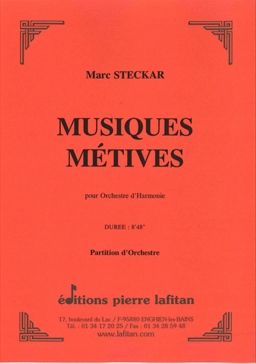 Musiques Métives Concert Band scores gallery preview page 1