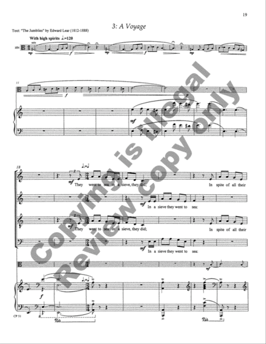 A Song, A Prayer, A Voyage 4-Part scores gallery preview page 48