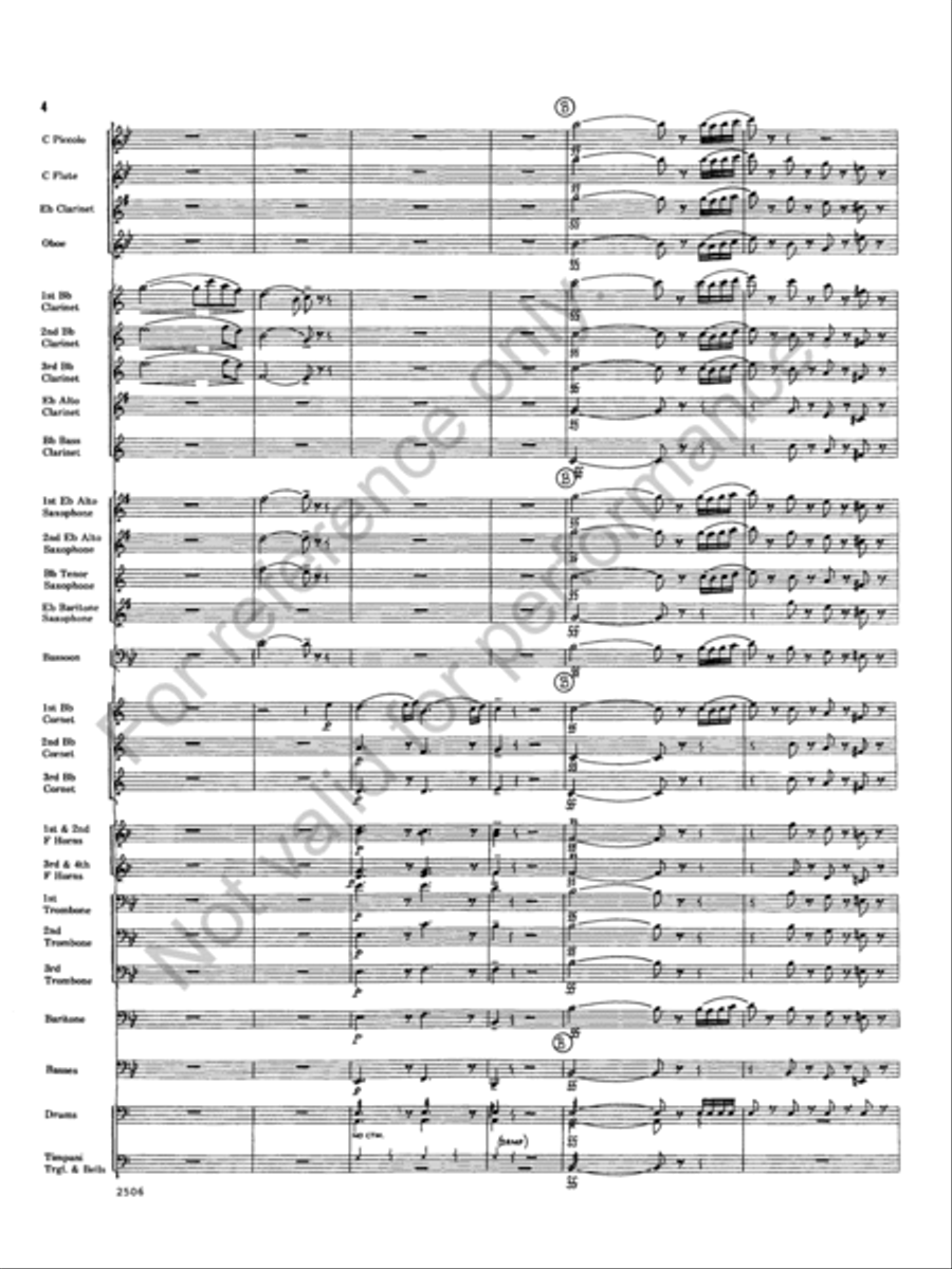 Armida Concert Band scores gallery preview page 4