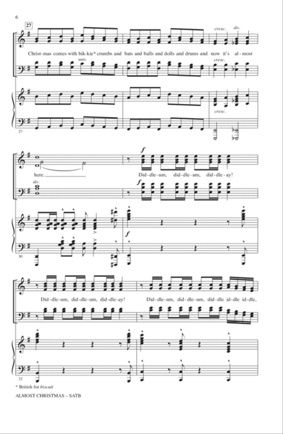 Almost Christmas 4-Part scores gallery preview page 5