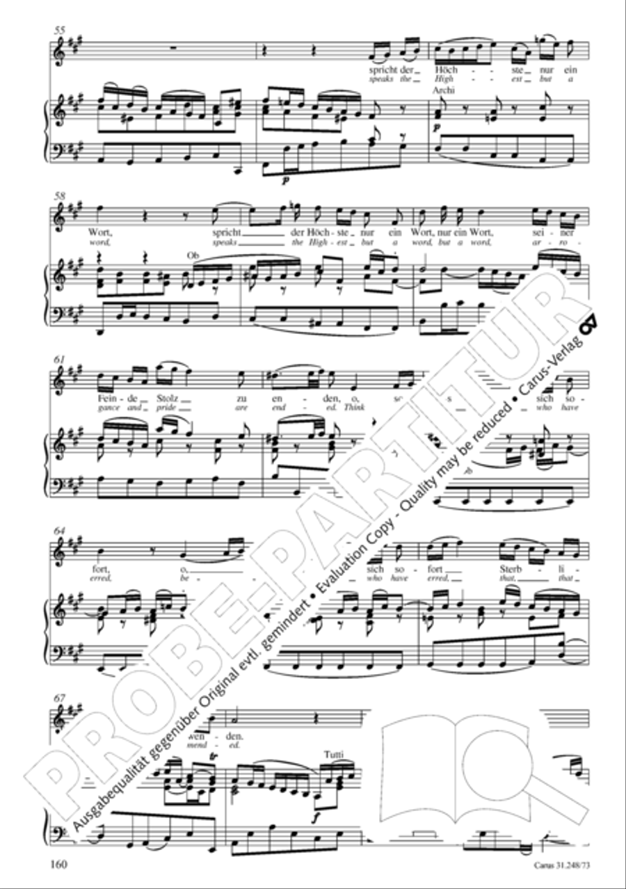 Christmas Oratorio (Weihnachtsoratorium, Teile IV-VI) 4-Part scores gallery preview page 81